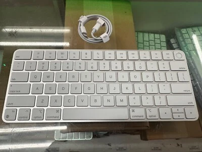 Genuine Apple Magic Keyboard w/ Touch ID White / Silver A2449 ‎MK293LL/A - Image 1 of 4