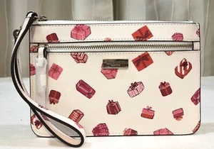 Kate Spade Shore Street Tinie Doble Cremallera Pulsera Regalo Patrón Rosa Nueva - Imagen 1 de 10