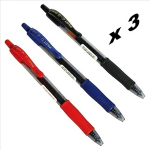 3 penna PILOT G2 0,7 gel blu rosso nero per scrivere per ufficio scrivania - Foto 1 di 1