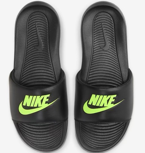 Sandali Nike Uomo Victori One NN Slide Nero Volt Nero CN9675 SPEDIZIONE GRATUITA