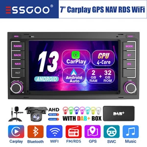 DAB+ Carplay Autoradio Android 13 2+32G GPS Nav KAM Für W Touareg T5 Multivan V - Bild 1 von 15
