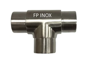 Té t inox A4 Satinée Pour Tube Diamètre 42.4mm Epaisseur 2mm Garde Corps - Imagen 1 de 7