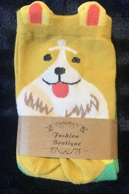 New  Ladies Animal Socks Brand New Size 4-7 Corgi - Image 1 of 4