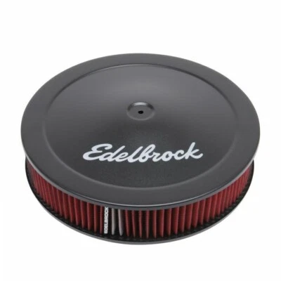 Круглый воздухоочиститель Edelbrock Pro Flo Black 14 дюймов 3 дюйма хлопок (глубокий фланж) 1225 - Изображение 1 из 4