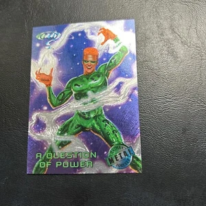 B30s Batman Forever 1995 Dc Comics Fleer Metal #16 Riddler Question Of Power - Picture 1 of 2