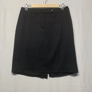 Women’s Anne Klein black pencil  above knee skirt size 6 Pre-Owned - Picture 1 of 6