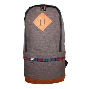 Kleiner Rucksack Schultertasche Umhängetasche braun Muster 04 - Picture 1 of 8