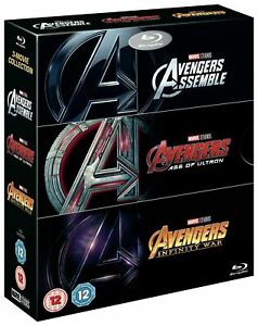 Avengers Blu Ray Box Set Assemble + Age of Ultron + Infinity War Collection