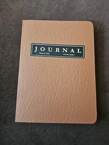 New Faux Brown Leather Journal Diary Made In Usa Acid Free Paper Lined - Picture 1 of 4