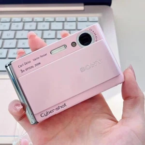 Sony Cyber Shot DSC-T70 8.1MP 3x Optical Zoom CCD Digital Camera - Pink - Picture 1 of 7