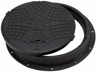 Schachtabdeckung Kanaldeckel Schachtdeckel DN600/800 A15 BabylonPlast™ Schwarz