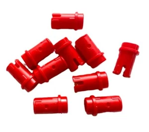 🧱 LEGO 10 New Red Technic Pin 1/2 without Friction Ridges Part 4274 RD01 - Picture 1 of 1