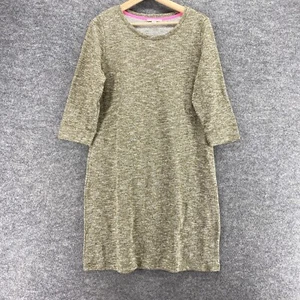 Isaac Mizrahi Sweater Dress Women M Medium Gray Midi Cotton Long Sleeve Casual - Picture 1 of 9