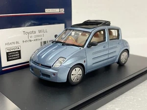 po 1:43 HI STORY HS476BL Toyota WiLL Vi 2000 JDM Blue resin scale model car - Picture 1 of 14