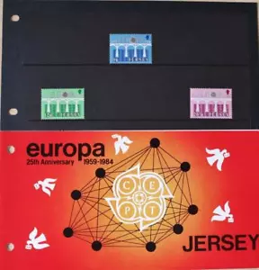 Jersey Stamps: Europa '84 "25th Anniversary" Presentation Pack 1984 - Picture 1 of 4