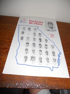 1984 Atlanta Braves Promo Equipo Foto You Gotta Be There A One Game Givaway Promo - Imagen 1 de 7
