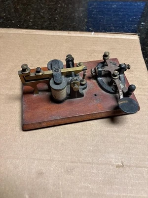 Antique Vtg J. H. Bunnell & Co Telegraph Key Sounder 1800s Untested Morse Code - Image 1 of 4