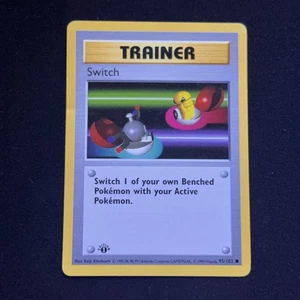 Switch 1ª Edición Shadowless 95/102 Common Base Set 1999 Entrenador Pokemon - Imagen 1 de 9
