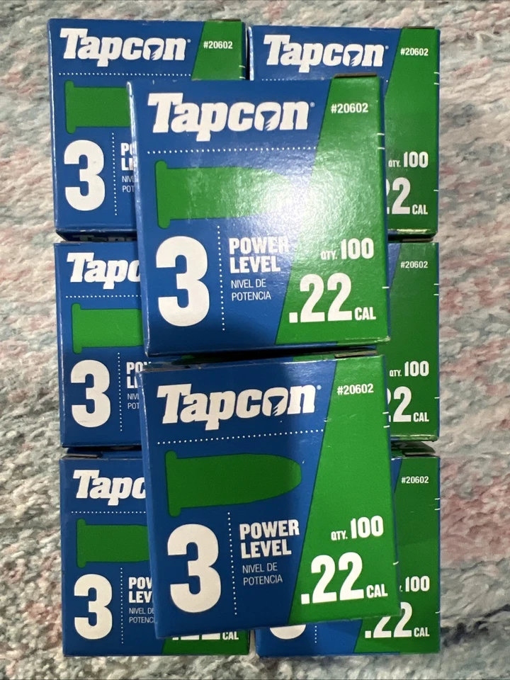 TAPCON Power Level 3 22 calibre 100 unidades pacote com 8 - Imagem 1 de 3