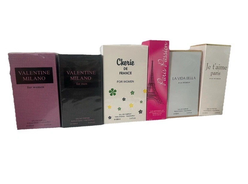 6 perfumes mixtos de mujer 3,4 oz Foto 1 de 1