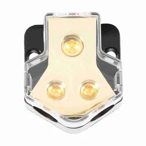 ✦ Car Audio Power Supply Distribution 1*1GA In 2*4GA Out Block Splitter - Afbeelding 1 van 12