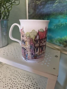 Roy Kirkham Fine Bone China Mug Classic Collection Village Scene Pattern 2 - Picture 1 of 11