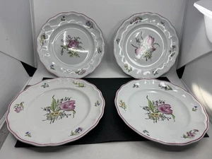 Copeland Spode Luneville Floral Dinner Plates Set of 4 – Hand Painted – England - Picture 1 of 9