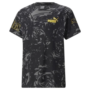 PUMA Power Summer All Over Print Crew Neck Short Sleeve T-Shirt Youth Boys Size - Picture 1 of 2
