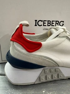 Iceberg Sneakers Bianco/Grigio Size Eu45 IC01 - Picture 1 of 7