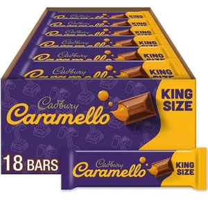 CADBURY CARAMELLO Milk Chocolate Caramel King Size, Candy Bars, 2.7 oz (18 Co... - Picture 1 of 6