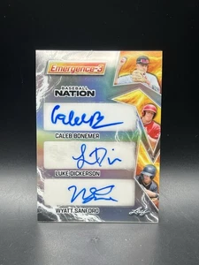 2025 Baseball Nation Emergence3 Prospect RC Auto #8/15 Bonemer Dickerson Sanford - Picture 1 of 2