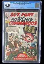 Sgt. Fury and His Howling Commandos #1 CGC 4.0 OW/W Pgs Marvel 1963 1st app Fury