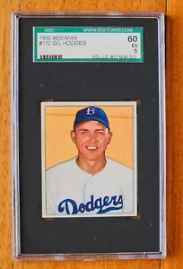 1950 Bowman Gil Hodges #112 Brooklyn Dodgers, SGC 5 EX HOF. Centered Beauty.  - Picture 1 of 2