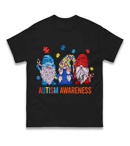 Autism Awareness Christmas Gnome T Shirt,Autism Support,Christmas wear Gift Top - Picture 1 of 6
