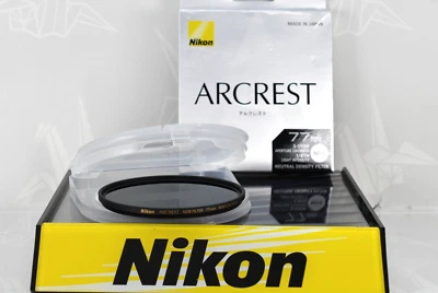🌸[Sin usar] Filtro Nikon Arcrest 77 mm densidad neutra ND8 de JAPÓN Foto 1 de 4