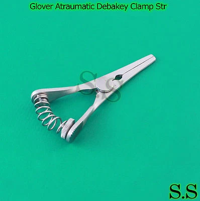 S.S Glover Atraumatic Debakey Bulldog Clamp 2.75'' Straight Surgical Instruments