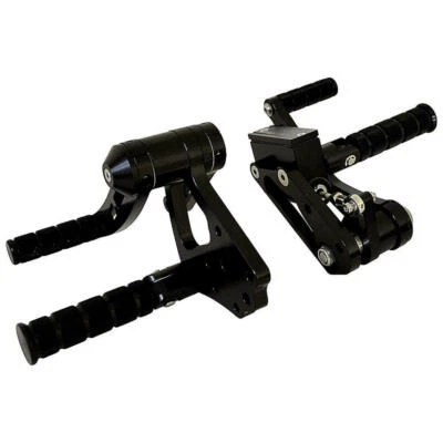 Estriberas de control delantero Billet negras 5/8" 86-99 Harley Softail Chopper 45920 Foto 1 de 4