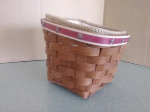 Longaberger Escritorio Pal Cesta en Marrón Rico con Forro y Protector NUEVO - Imagen 1 de 7