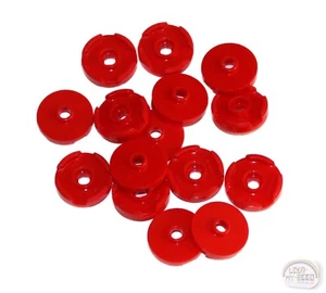LEGO Classic - 15-Pc Round Tile w/ Center Stud - 2x2 - Red - New - 18674 - Picture 1 of 4