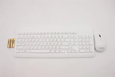 Lenovo IdeaCentre 3-27IMB05 Wireless Keyboard Mouse Hebrew White 5KM1C03361 - Image 1 of 3