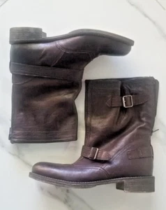 Boutique 9 Women's Cathy, Brown, Mid Calf, Back Zip Up Leather Boots, size 6.5 M - Picture 1 of 4