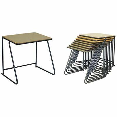 1 Of 20 British Military Army Stacking Desk Tables Full Sized Stainless Steel • 85.39£
