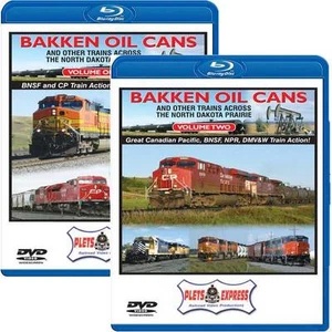 Bakken Oil Cans Set Vol 1 & 2 BLU-RAY BNSF NPR DMW&W CP Canadian Pacific ND - Picture 1 of 1