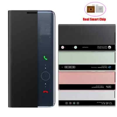 Smart Chip Leather Case For Samsung Galaxy Note 20 Ultra Window View Clear Flip - Image 1 of 4