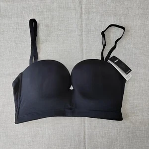 34C Wonderbra Ultimate Backless Bra Women's Moulded Wired Black Bra - Picture 1 of 9