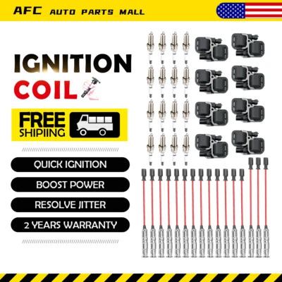 UF359 8*Ignition Coil+16*Spark Plugs+16Wires For Mercedes-Benz CLK ML E320 E430  Foto 1 de 4