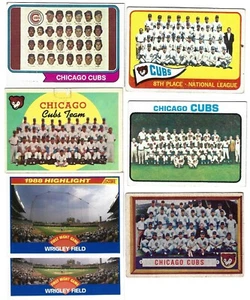 5 Chicago Cubs Team Cards Topps 1957~183●1959~304●1965~91●1973~464●1974~211 MLB! - Picture 1 of 2