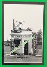 Found PHOTO of Old Standard Oil Chevron Gas WORLDS SMALLEST Service Station