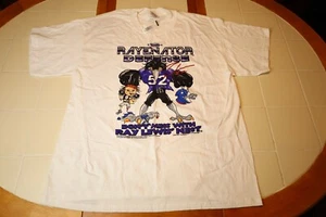 2001 Ray Lewis 52 Baltimore Ravens T-Shirt Y2K NFL XL Rayenator Defense - NWT - Picture 1 of 15