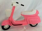 Scooter cycle étoile vintage années 1970 Mattel Barbie ROSE no. 2149 avec siège, panier, autocollant